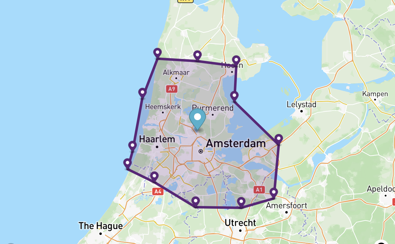 Edwin Hoeve Custom In- & Outdoor Living service area map